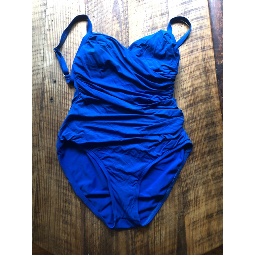 Women's Jantzen Swimsuit One-Piece Blue Large - Picture 3 of 5